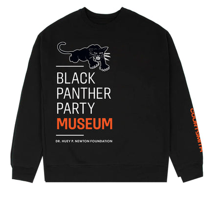 OFFICIAL BLACK PANTHER MILITANT CREWNECK BLACK